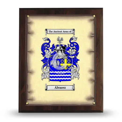Álvarez Coat of Arms Plaque