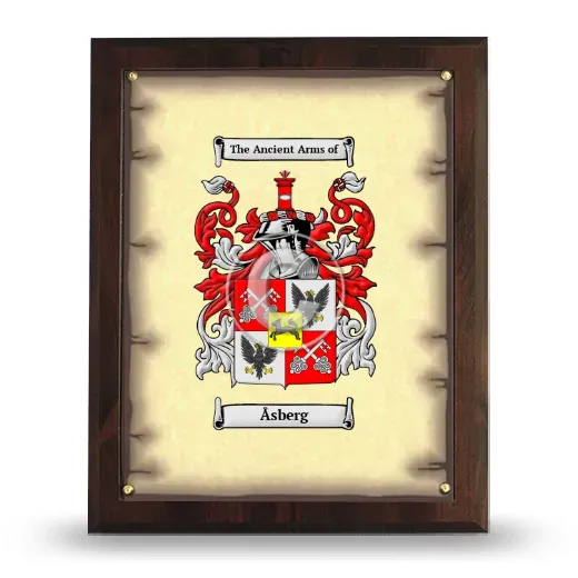 Åsberg Coat of Arms Plaque