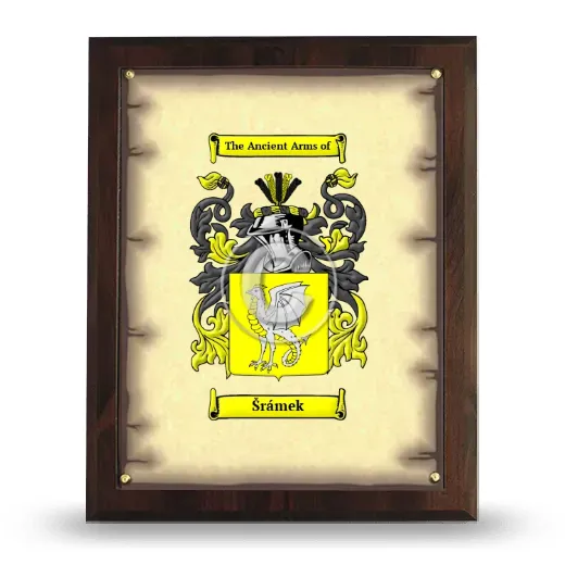 Šrámek Coat of Arms Plaque