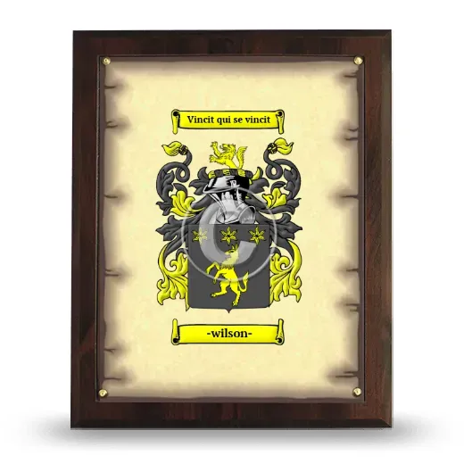 -wilson- Coat of Arms Plaque