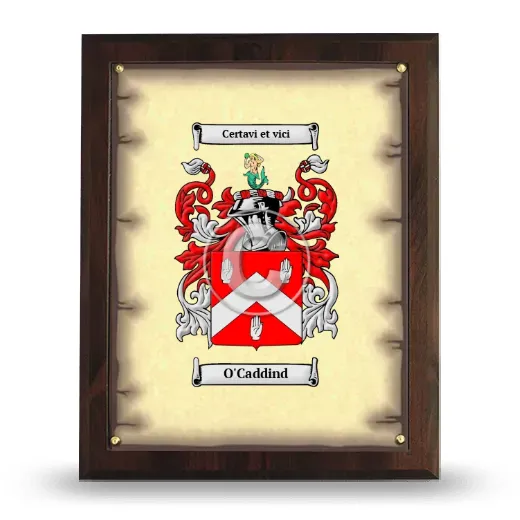 O'Caddind Coat of Arms Plaque