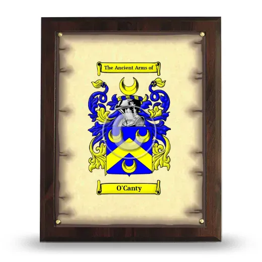 O'Canty Coat of Arms Plaque