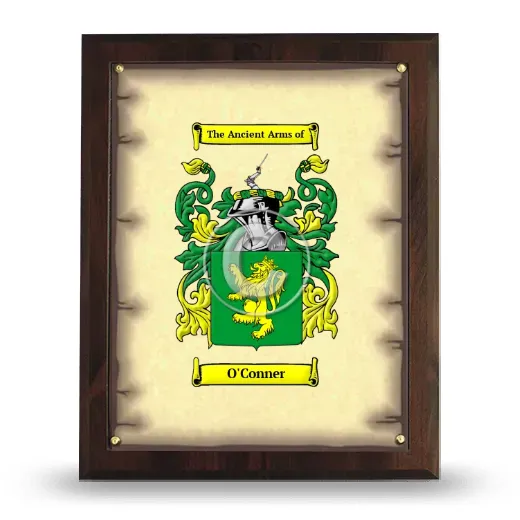 O'Conner Coat of Arms Plaque