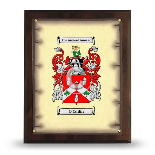 O'Cuilin Coat of Arms Plaque