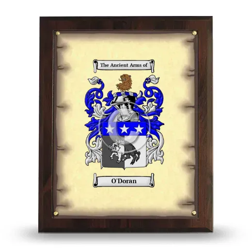 O'Doran Coat of Arms Plaque