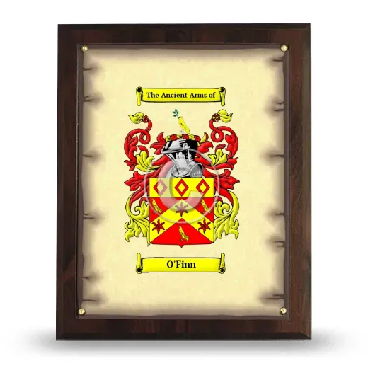 O'Finn Coat of Arms Plaque