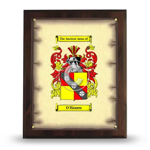 O'Hanen Coat of Arms Plaque
