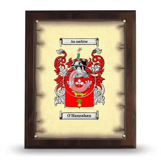 O'Hanrahan Coat of Arms Plaque
