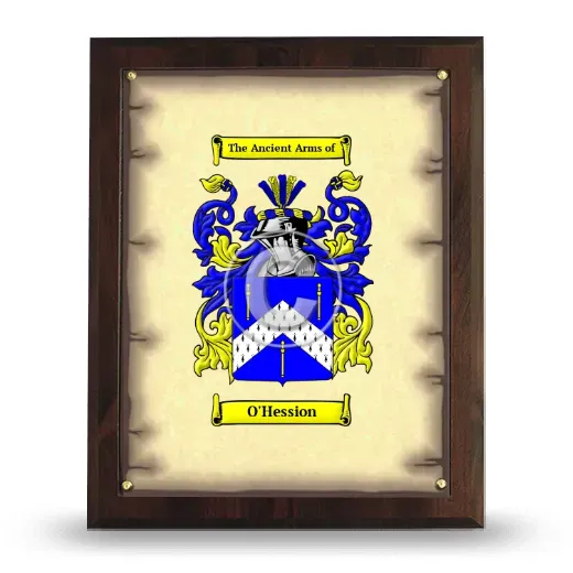 O'Hession Coat of Arms Plaque