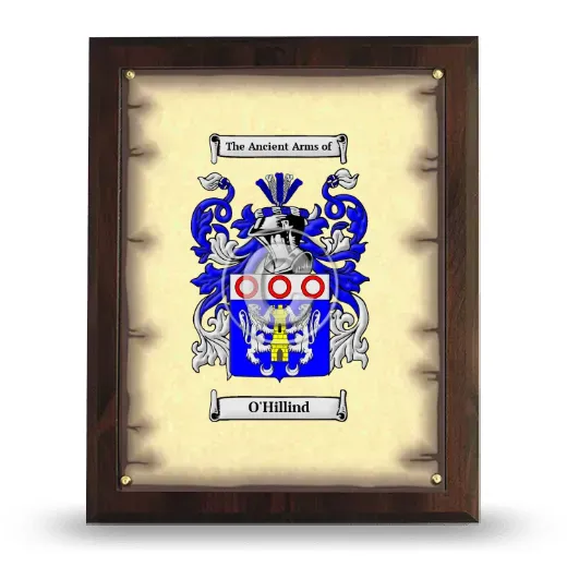 O'Hillind Coat of Arms Plaque