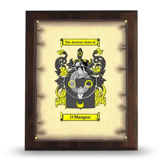 O'Mangan Coat of Arms Plaque