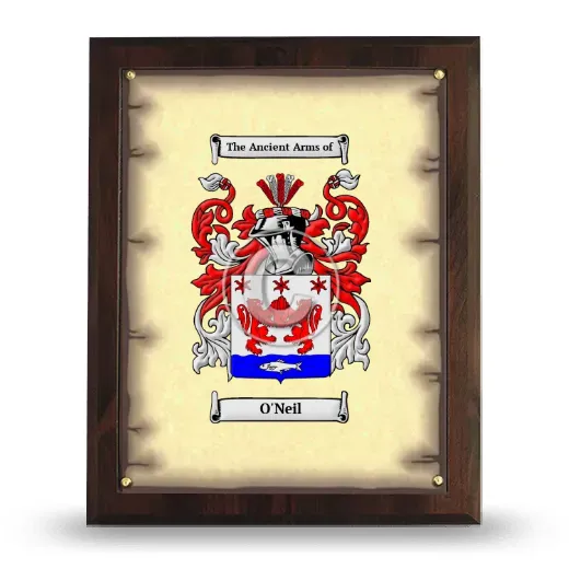 O'Neil Coat of Arms Plaque