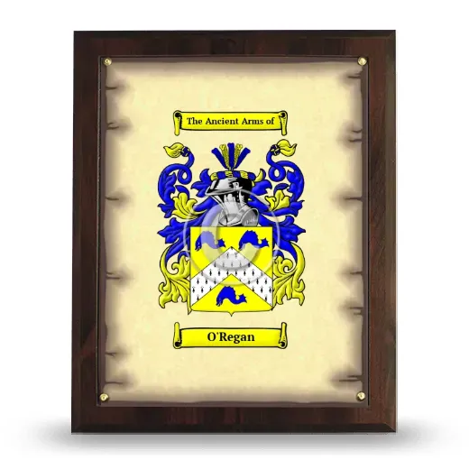 O'Regan Coat of Arms Plaque