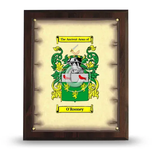O'Rooney Coat of Arms Plaque