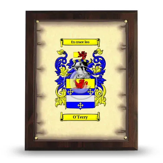 O'Terry Coat of Arms Plaque