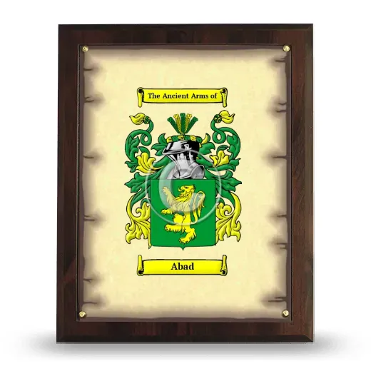 Abad Coat of Arms Plaque