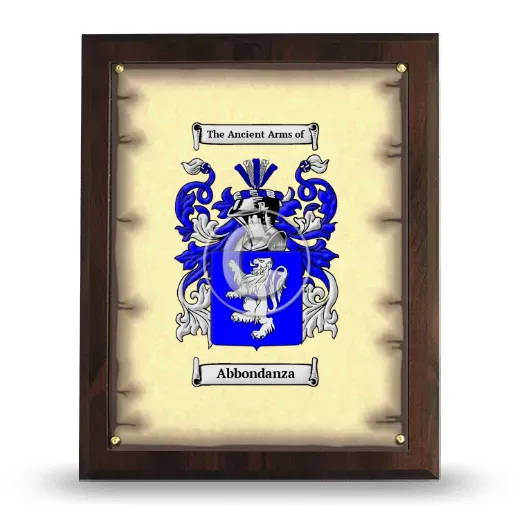 Abbondanza Coat of Arms Plaque