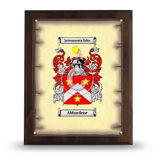 Abbordene Coat of Arms Plaque