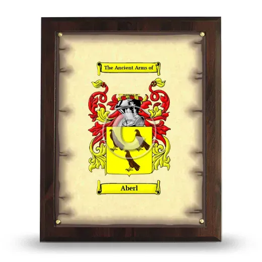 Aberl Coat of Arms Plaque