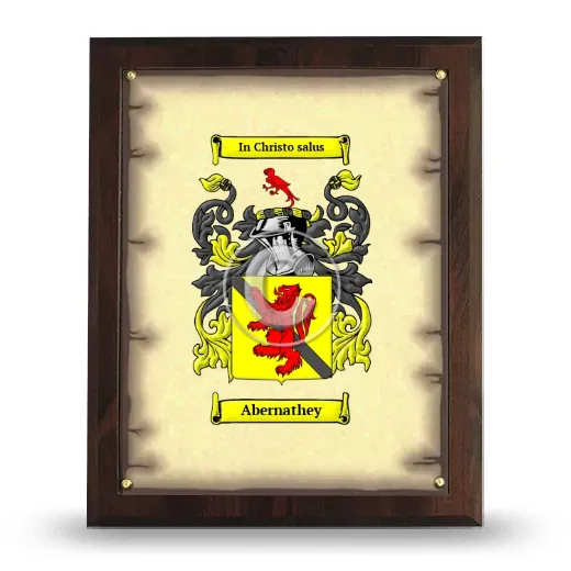 Abernathey Coat of Arms Plaque