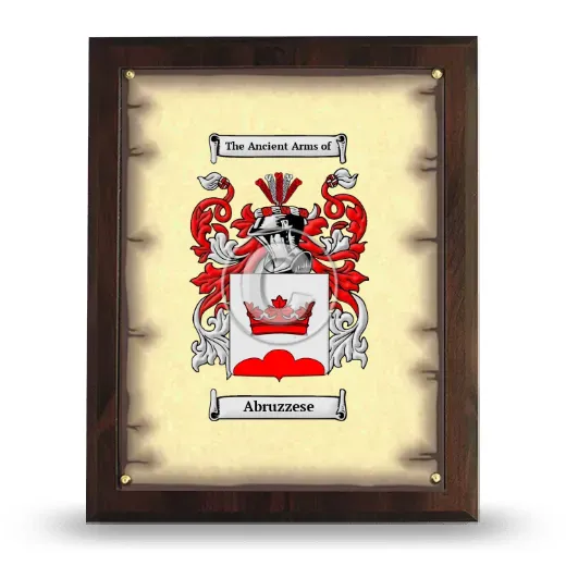 Abruzzese Coat of Arms Plaque