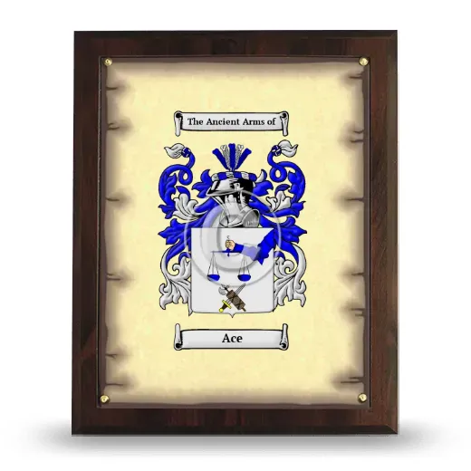Ace Coat of Arms Plaque