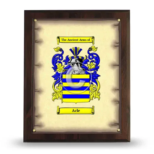 Acle Coat of Arms Plaque