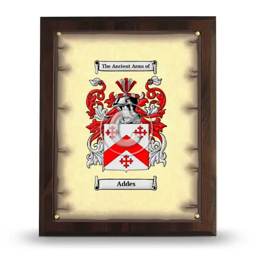 Addes Coat of Arms Plaque