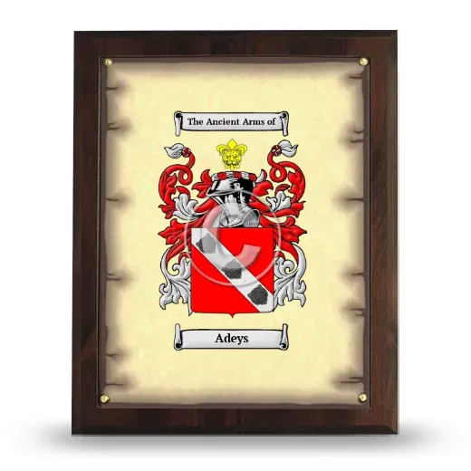 Adeys Coat of Arms Plaque