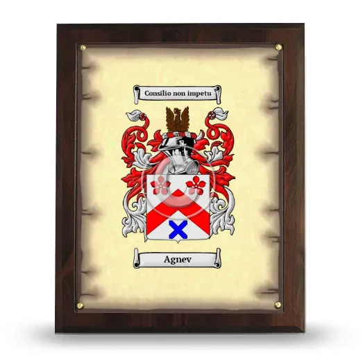 Agnev Coat of Arms Plaque