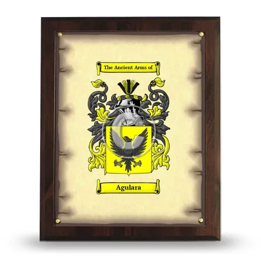 Agulara Coat of Arms Plaque