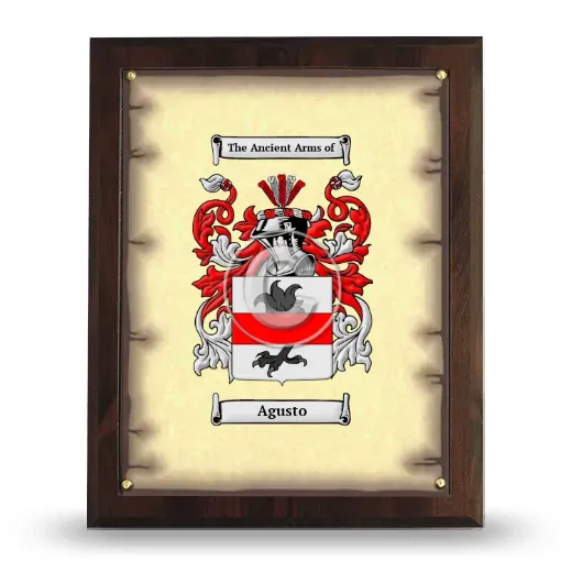 Agusto Coat of Arms Plaque