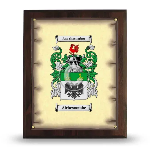 Aichesoombe Coat of Arms Plaque