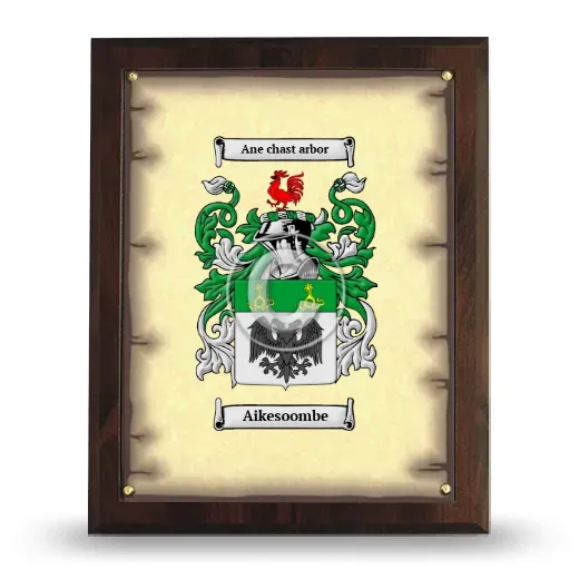 Aikesoombe Coat of Arms Plaque