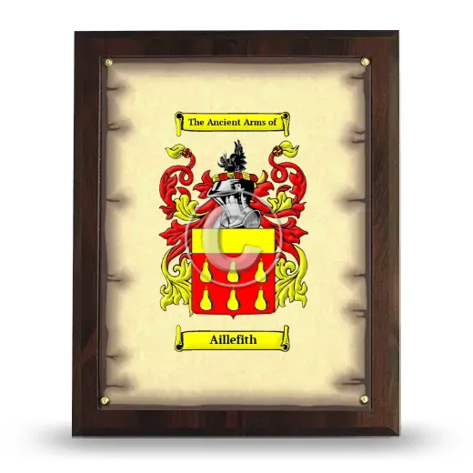 Aillefith Coat of Arms Plaque