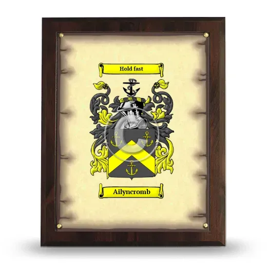 Ailyncromb Coat of Arms Plaque
