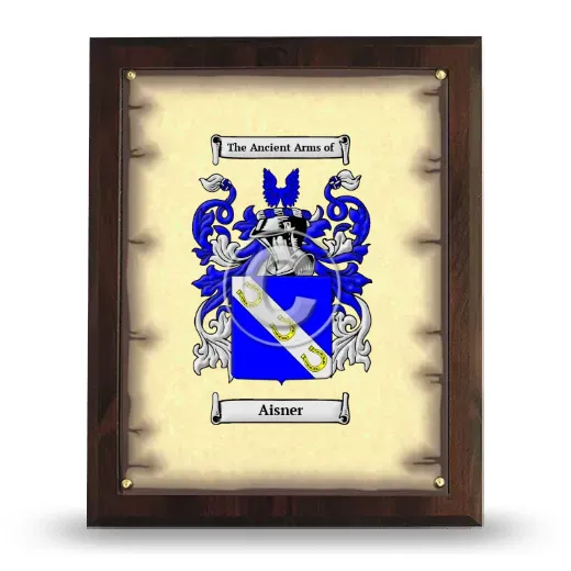 Aisner Coat of Arms Plaque