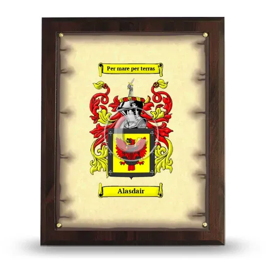 Alasdair Coat of Arms Plaque