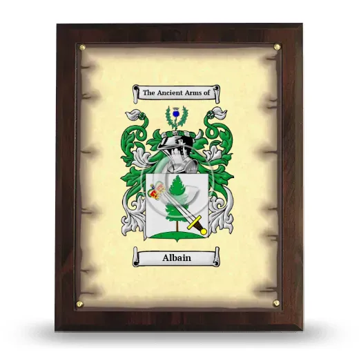 Albain Coat of Arms Plaque