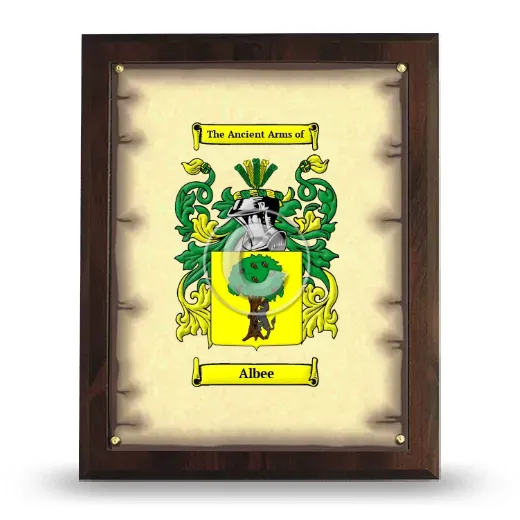 Albee Coat of Arms Plaque