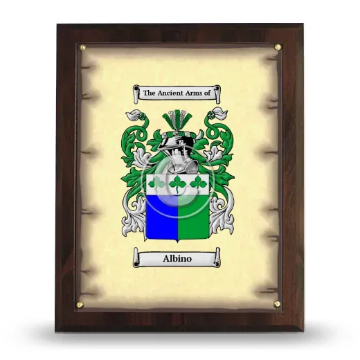 Albino Coat of Arms Plaque