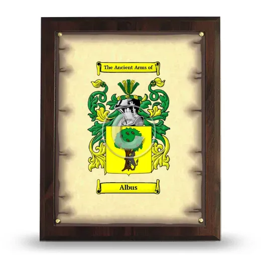 Albus Coat of Arms Plaque