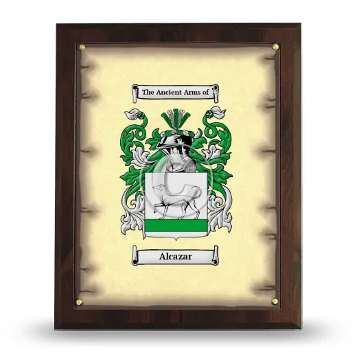 Alcazar Coat of Arms Plaque
