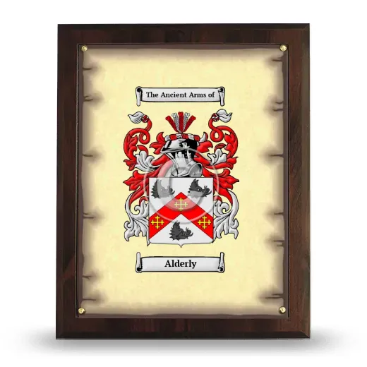 Alderly Coat of Arms Plaque