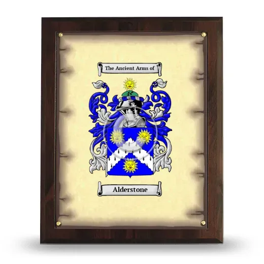 Alderstone Coat of Arms Plaque