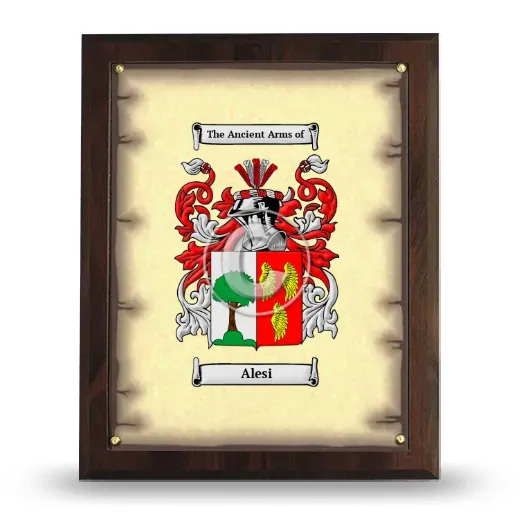 Alesi Coat of Arms Plaque