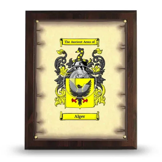 Alger Coat of Arms Plaque