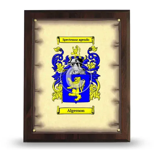 Algernon Coat of Arms Plaque