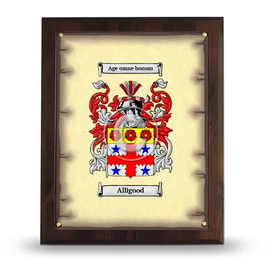 Alligood Coat of Arms Plaque
