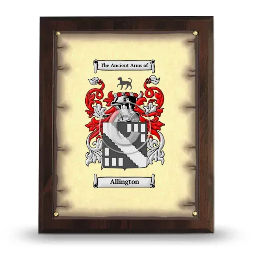 Allington Coat of Arms Plaque